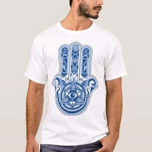 Camiseta Mano Hamsa De Fatima Hamsa Todos Mirando