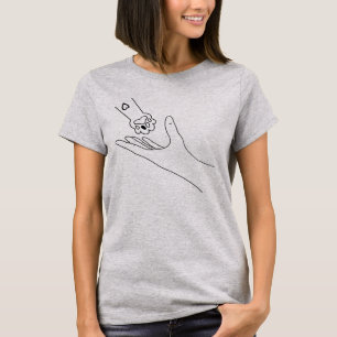 Camiseta Mano humana y pata