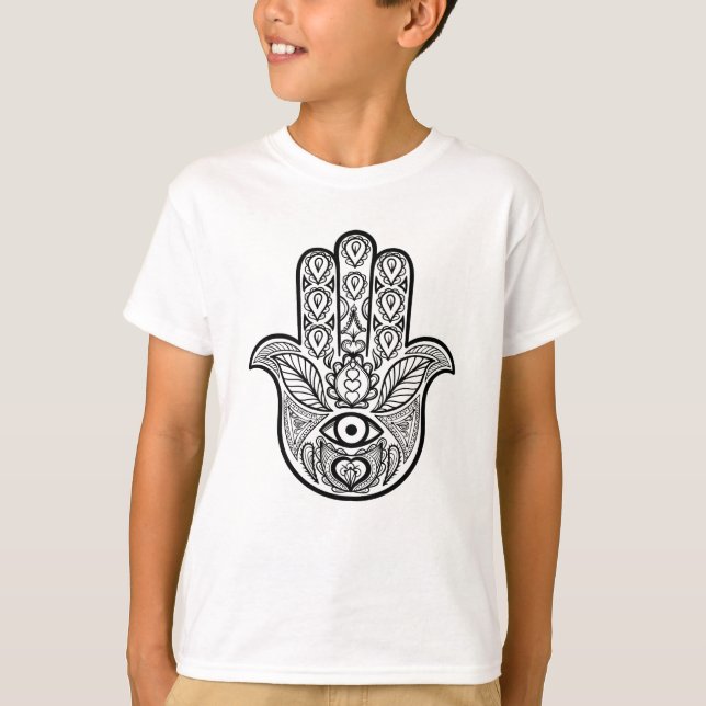 Camiseta Mano inspirada de Hamsa (Anverso)