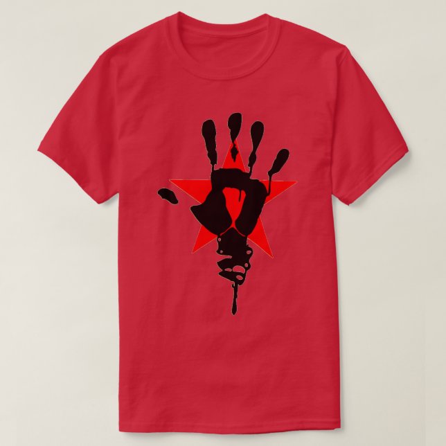 Camiseta Mano Negra (Diseño del anverso)