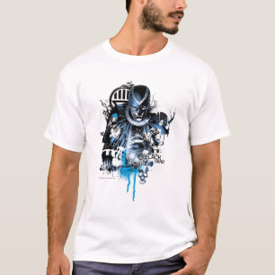 Camiseta Mano negra - collage azul