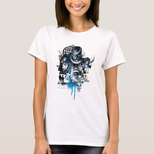 Camiseta Mano negra - collage azul