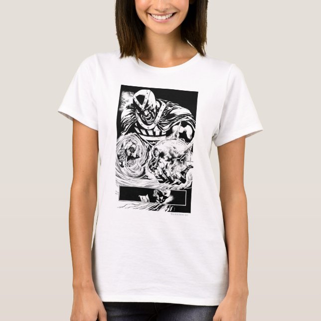 Camiseta Mano negra con panel de cráneo 2 (Anverso)