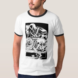 Camiseta Mano negra con panel de cráneo 2