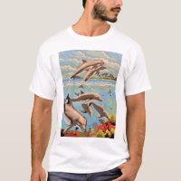Mano Pintada Por Número | Delfines lúdicos |