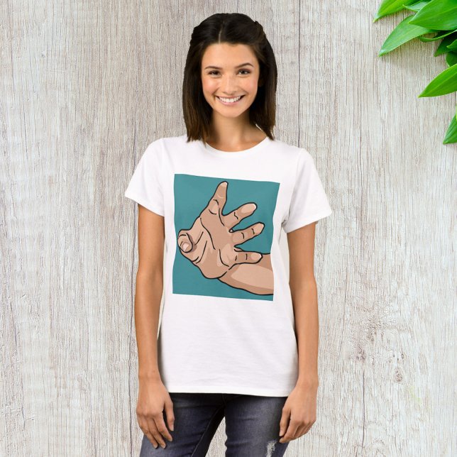 Camiseta Mano que Alcanza en Perspectiva (Subido por el creador)