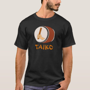 Camiseta Mano que celebra teclear japonés del tambor de