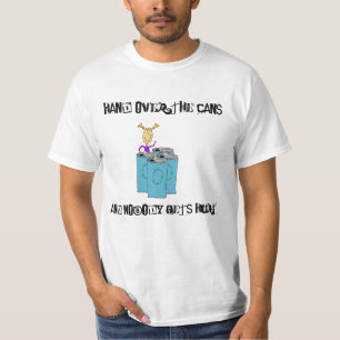 Camiseta Mano sobre las latas