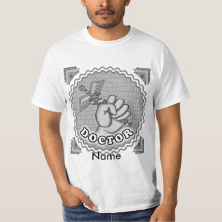 Camiseta Mano sosteniendo médico caduceus