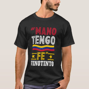 Camiseta Mano Tengo Fe Franela de la Vinotinto Venezuela