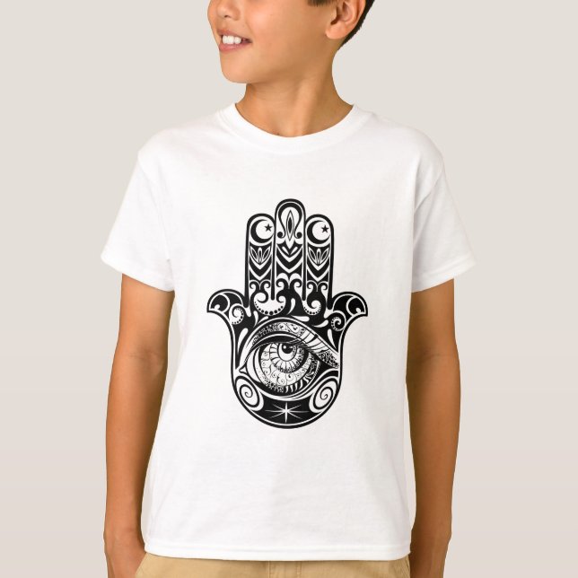 Camiseta Mano Zendoodle de Hamsa (Anverso)