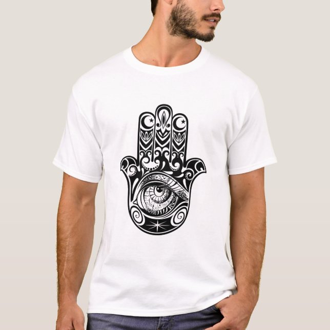 Camiseta Mano Zendoodle de Hamsa (Anverso)