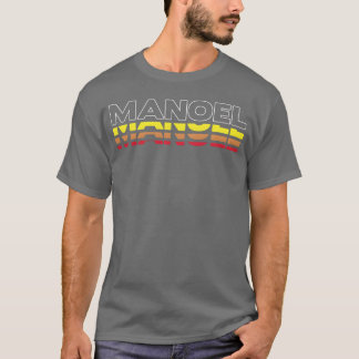 Camiseta Manoel Nombre Divertido Vintage Atardecer Manoel c