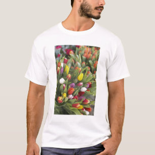 Camiseta Manojos de tulipanes coloridos