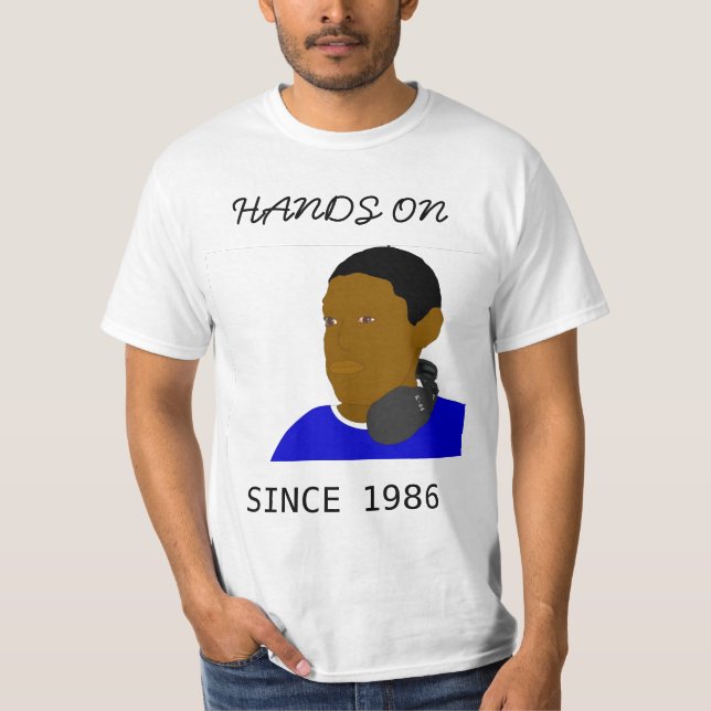 Camiseta Manos 1986 (llano) (Anverso)
