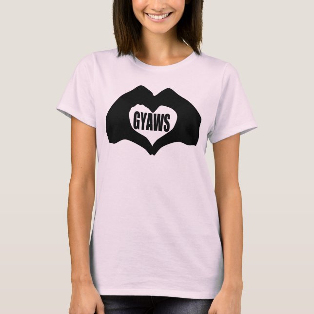 Camiseta Manos 2016 - mujeres del corazón de GYAWS (Anverso)