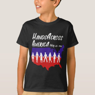 Camiseta Manos a través de Estados Unidos 25 de mayo de 198