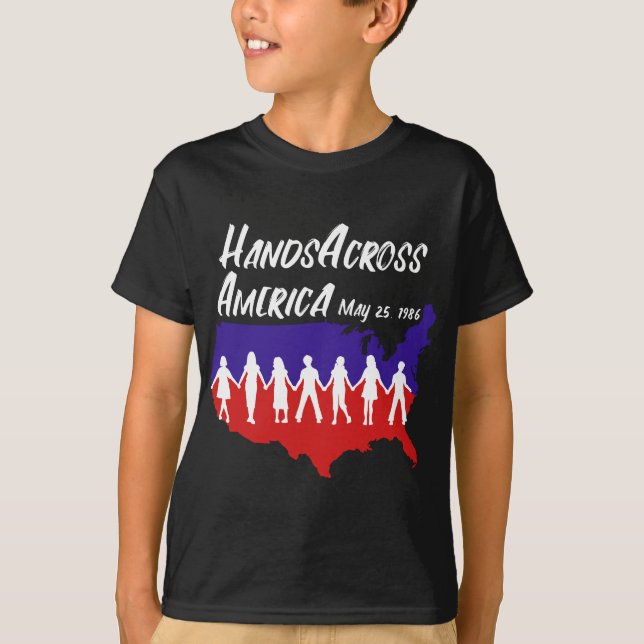 Camiseta Manos a través de Estados Unidos 25 de mayo de 198 (Anverso)