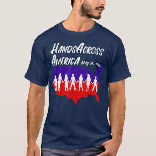 Camiseta Manos a través de Estados Unidos T May 25 1986 Ho