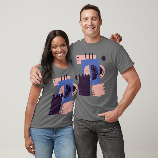 Camiseta Manos abstractas sosteniendo un tazón humeante par (Unisexo)