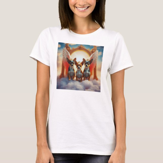 Camiseta Manos angulares sobre las nubes (Anverso)