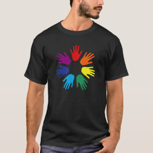 Camiseta Manos arcoiris