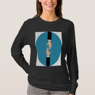 Camiseta Manos Ayudadoras Profesionales Diseño Gráfico por 