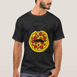Camiseta manos, bigote, bigote, italia, cocinero, cocinero,