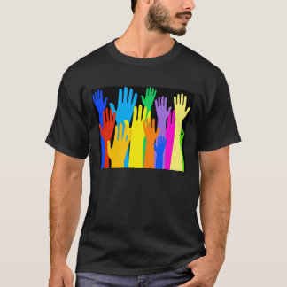 Camiseta Manos coloridas