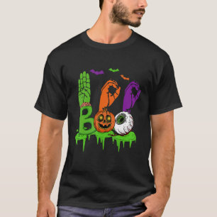 Camiseta Manos de Boo Lenguaje de Señas Americano Orgullo A