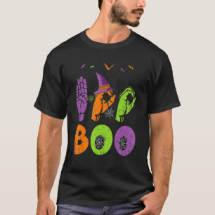 Camiseta Manos de Boo Lenguaje de Señas Americano Orgullo A