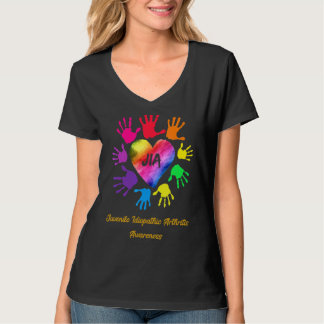 Camiseta Manos de concientización de la artritis idiopática