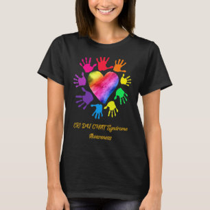 Camiseta Manos de concientización del síndrome de chat del