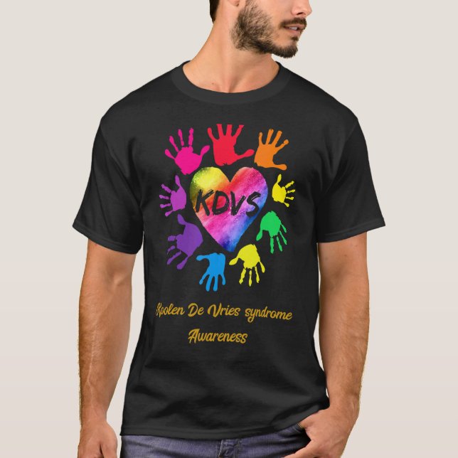 Camiseta Manos de concientización sobre el síndrome de Kool (Anverso)