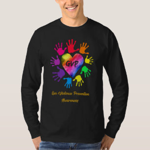Camiseta Manos de concientización sobre prevención de la vi
