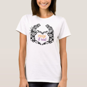 Camiseta Manos de Esqueleto Espeluznantes Lo Hacen Real