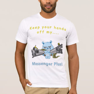 Camiseta ¡Manos de…! (Frente/impresiones traseras)