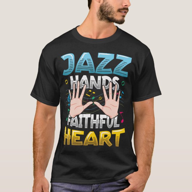 Camiseta Manos de Jazz Corazón Fiel Jazz (Anverso)