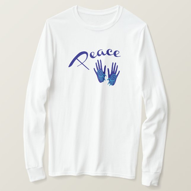 Camiseta Manos de la Paz (Anverso del diseño)