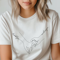 Manos de mano Apuesta Amistad Nombre Personalizado