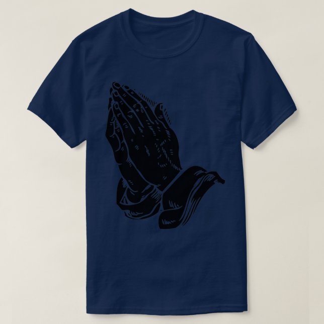 Camiseta Manos de oración automáticas (Diseño del anverso)