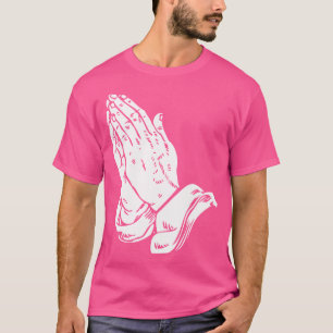 Camiseta Manos de oración T - Guay Cristiano Religioso Jesú
