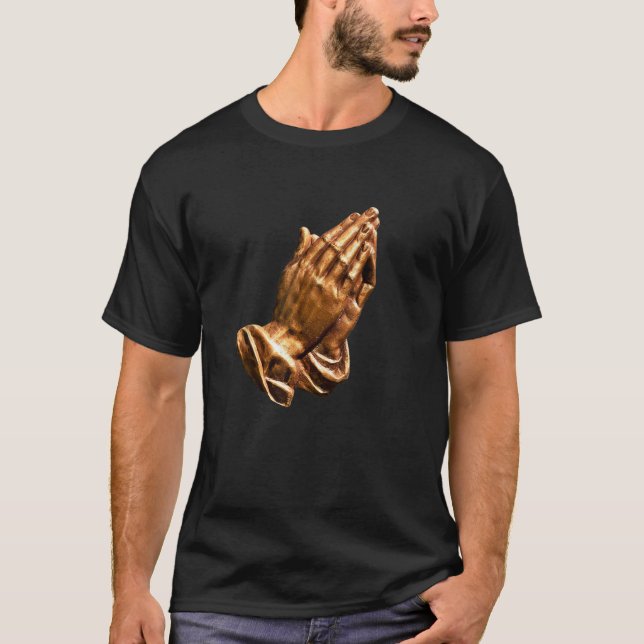 Camiseta Manos De Oración Tee Hermoso Espiritual (Anverso)