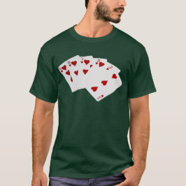 Camiseta Manos de Póquer - Flush - Corazón