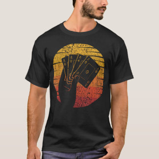 Camiseta Manos de Póquer Retro Texas Holdem Jugador Alto Ap