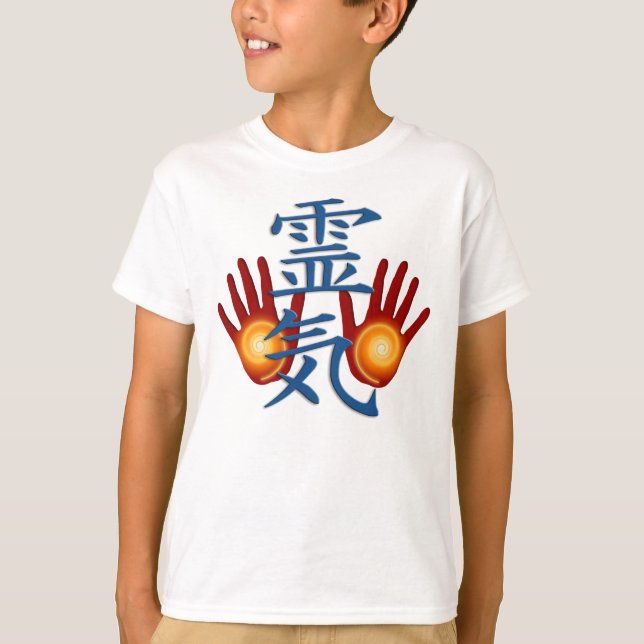 Camiseta Manos de Reiki (Anverso)