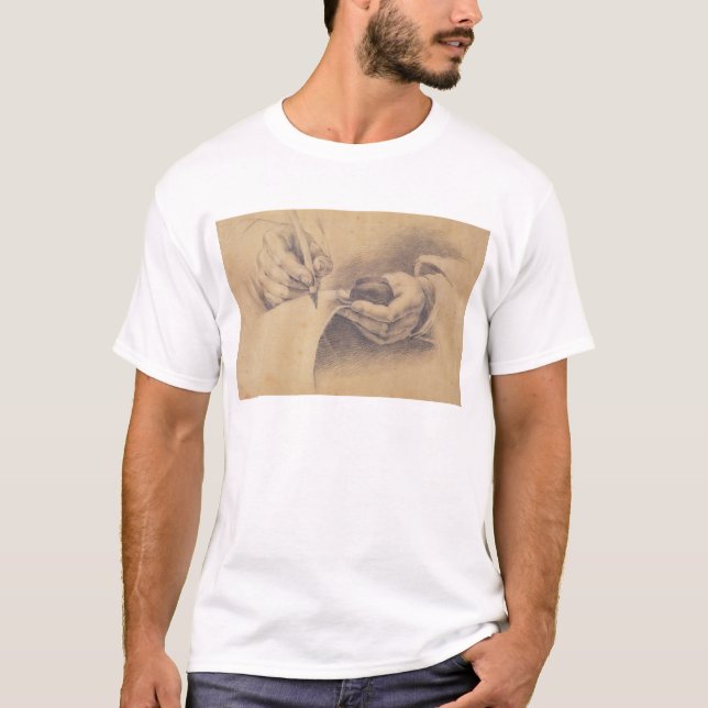 Camiseta Manos del dibujo, 1798 (Anverso)