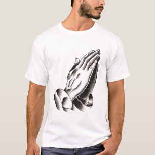 Camiseta manos del rezo