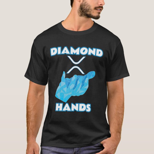 Camiseta Manos Diamond | Ripple XRP Criptocurrency (Anverso)