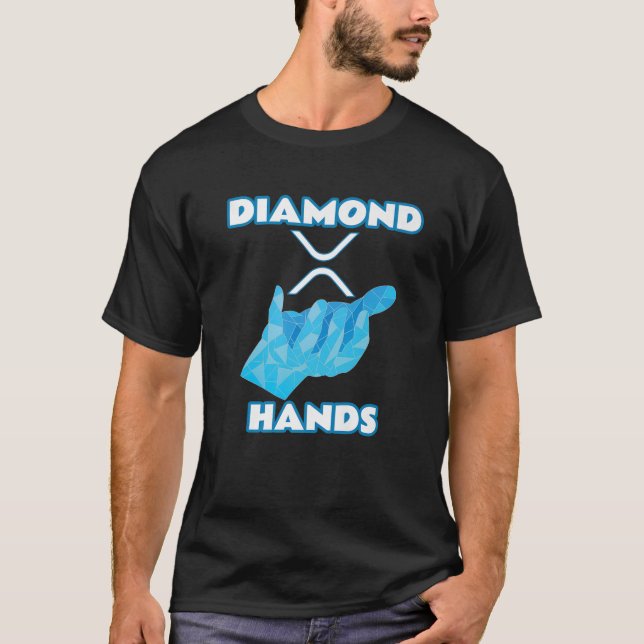 Camiseta Manos Diamond | Ripple XRP Criptocurrency (Anverso)